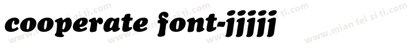 cooperate font字体转换